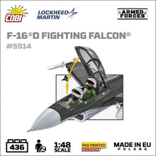 Load image into Gallery viewer, F-16D Fighting Falcon plane brick model - COBI 5914 - 438 bricks