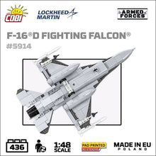 Load image into Gallery viewer, F-16D Fighting Falcon plane brick model - COBI 5914 - 438 bricks