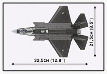 Load image into Gallery viewer, F-35A Lightning II "Husarz" brick plane model - COBI 5904 - 600 bricks