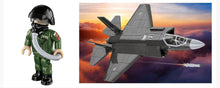 Load image into Gallery viewer, F-35A Lightning II "Husarz" brick plane model - COBI 5904 - 600 bricks