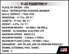 Load image into Gallery viewer, F-4S Phantom II brick plane model - COBI 5899 - 650 bricks