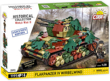 Load image into Gallery viewer, Flakpanzer IV Wirbelwind brick anti-aircraft gun model - COBI-2593 - 1195 bricks - Executive Edition - ModelBricks