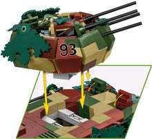 Load image into Gallery viewer, Flakpanzer IV Wirbelwind brick anti-aircraft gun model - COBI-2593 - 1195 bricks - Executive Edition - ModelBricks