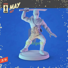 Load image into Gallery viewer, G.I. Joe Miniatures – Snake Eyes Storm Shadow Destro Cobra 32mm Resin Figures