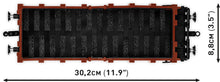 Load image into Gallery viewer, German Railway Guterwagen TYP OMMR 32 LINZ brick model - COBI 6285 - 584 bricks