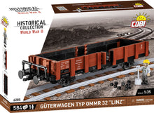 Load image into Gallery viewer, German Railway Guterwagen TYP OMMR 32 LINZ brick model - COBI 6285 - 584 bricks