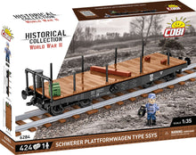 Load image into Gallery viewer, German Railway Schwerer Platformwagen TYP SSY brick model - COBI 6284 - 424 bricks