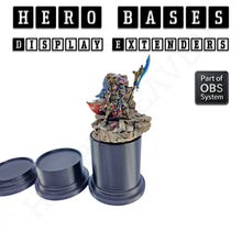 Load image into Gallery viewer, Hero Bases Display Extenders | Squares and Rectangles | Convert Gaming Bases to Display Bases & Plinths - ModelBricks