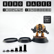 Load image into Gallery viewer, Hero Bases Display Extenders | Squares and Rectangles | Convert Gaming Bases to Display Bases & Plinths - ModelBricks