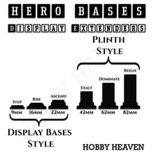 Load image into Gallery viewer, Hero Bases Display Extenders | Squares and Rectangles | Convert Gaming Bases to Display Bases & Plinths - ModelBricks