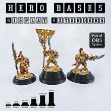 Load image into Gallery viewer, Hero Bases Display Extenders | Squares and Rectangles | Convert Gaming Bases to Display Bases & Plinths - ModelBricks