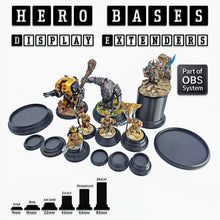 Load image into Gallery viewer, Hero Bases Display Extenders | Squares and Rectangles | Convert Gaming Bases to Display Bases & Plinths - ModelBricks