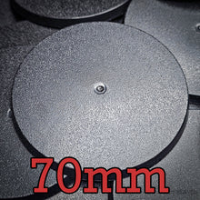 Load image into Gallery viewer, 70mm Round Plain Plastic Bases - ModelBricks