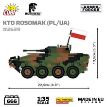 Load image into Gallery viewer, KTO Rosomak armoured car brick model - COBI 2629 - 665 bricks
