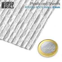 Load image into Gallery viewer, Green Stuff World: Textured Styrene Plasticard Sheet - Rock Wall Rough - ModelBricks