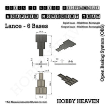 Load image into Gallery viewer, Square and Rectangle Movement Trays Adapters for Tabletop Games - ModelBricks