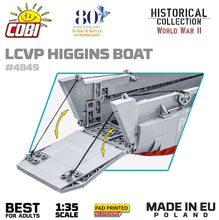 Load image into Gallery viewer, LCVP Higgins Boat brick model - COBI 4849 - 715 bricks
