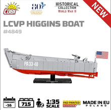 Load image into Gallery viewer, LCVP Higgins Boat brick model - COBI 4849 - 715 bricks