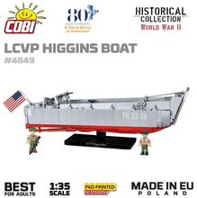 Load image into Gallery viewer, LCVP Higgins Boat brick model - COBI 4849 - 715 bricks