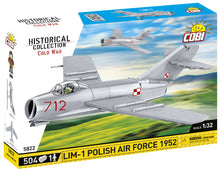 Load image into Gallery viewer, LIM - 1 (MiG-15SB) - Polish Air Force 1952 brick plane model - COBI 5822 - 504 bricks - ModelBricks