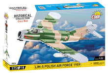 Load image into Gallery viewer, LIM-5 Polish Air Force 1959 brick plane model - COBI 5824 - 575 bricks - ModelBricks