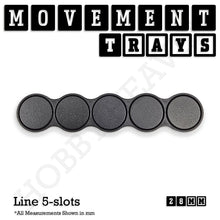 Load image into Gallery viewer, 28mm Movement Trays for Tabletop Games | Wargaming | Full Range - ModelBricks