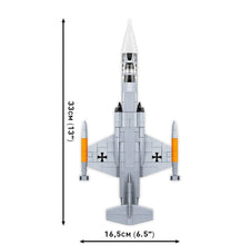 Load image into Gallery viewer, Lockheed F-104 Starfighter (Luftwaffe) brick plane model - COBI 5907 - 420 bricks