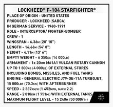 Load image into Gallery viewer, Lockheed F-104 Starfighter (Luftwaffe) brick plane model - COBI 5907 - 420 bricks