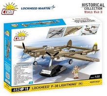 Load image into Gallery viewer, Lockheed P-38H Lightning plane brick model - COBI 5763 - 652 bricks - ModelBricks