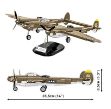 Load image into Gallery viewer, Lockheed P-38H Lightning plane brick model - COBI 5763 - 652 bricks - ModelBricks