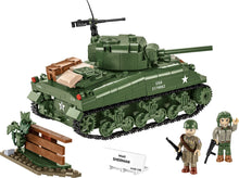 Load image into Gallery viewer, M4A1 Sherman brick tank model - COBI 3126 - 663 bricks