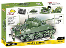 Load image into Gallery viewer, M4A3 Sherman tank brick model - COBI 2570 - 852 bricks