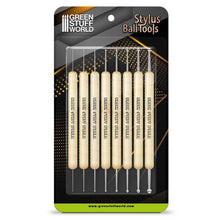Load image into Gallery viewer, Green Stuff World: Stylus Ball Sculpting Tool Set - 8pc - ModelBricks