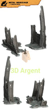 Load image into Gallery viewer, Metal Wreckage Terrain Set – 2 pieces | 28mm–32mm Sci-Fi Legion Miniature Scenery