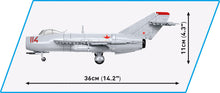Load image into Gallery viewer, MIG-17 "Fresco" brick plane model - COBI 5823 - 568 bricks