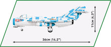Load image into Gallery viewer, MIG-17 NATO 'FRESCO' brick plane model - COBI 2424 - 577 bricks