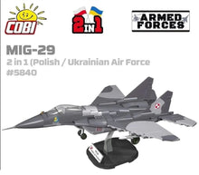 Load image into Gallery viewer, MIG 29 brick plane model - COBI 5840 - 590 bricks - ModelBricks