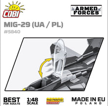 Load image into Gallery viewer, MIG 29 brick plane model - COBI 5840 - 590 bricks - ModelBricks