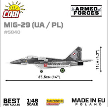 Load image into Gallery viewer, MIG 29 brick plane model - COBI 5840 - 590 bricks - ModelBricks