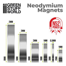 Load image into Gallery viewer, Green Stuff World: Neodymium Disc Magnets (N52) - 50pc - ModelBricks