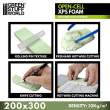 Load image into Gallery viewer, Green Stuff World: Open Cell XPS Foam Sheet - 200 x 300mm - ModelBricks
