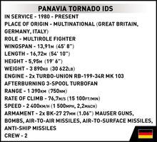 Load image into Gallery viewer, Panavia Tornado IDS German brick plane model - COBI 5853 - 493 bricks