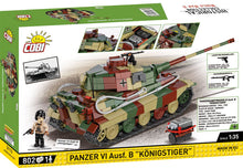 Load image into Gallery viewer, Panzer VI Ausf. B "Konigstiger" tank brick model - COBI 3113 - 802 bricks - ModelBricks