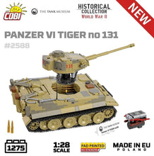 Load image into Gallery viewer, Panzer VI Tiger I 131 The Tank Museum brick tank model - COBI 2588 - 1275 bricks