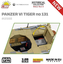 Load image into Gallery viewer, Panzer VI Tiger I 131 The Tank Museum brick tank model - COBI 2588 - 1275 bricks