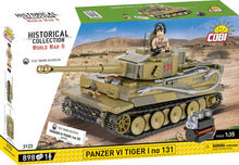 Load image into Gallery viewer, Panzer VI Tiger No. 131 The Tank Museum brick tank model - COBI 3123 - 898 bricks - ModelBricks