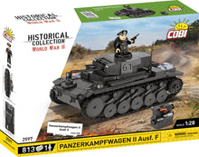 Load image into Gallery viewer, Panzerkampfwagen II Ausf. F brick tank model - COBI 2597 - 812 bricks
