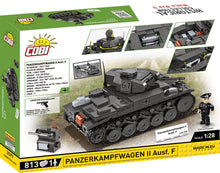Load image into Gallery viewer, Panzerkampfwagen II Ausf. F brick tank model - COBI 2597 - 812 bricks
