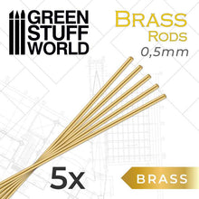 Load image into Gallery viewer, Green Stuff World: Brass Pinning Rods - 5pc - ModelBricks