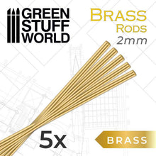 Load image into Gallery viewer, Green Stuff World: Brass Pinning Rods - 5pc - ModelBricks